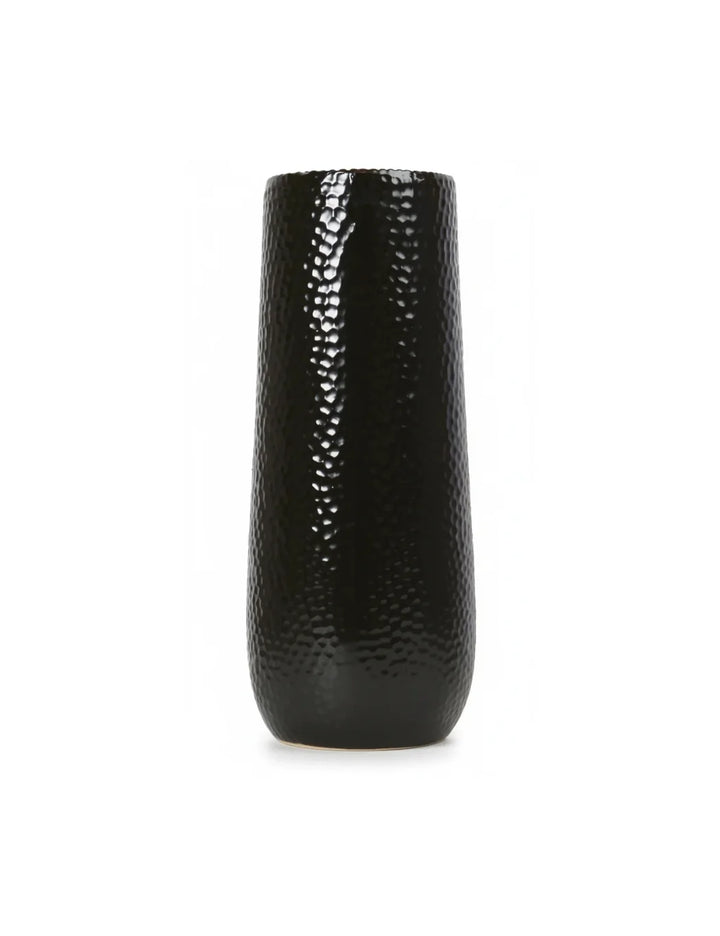 Hammered Matte Ceramic Vase 35cm Modern Home Décor | Sparkle Decors