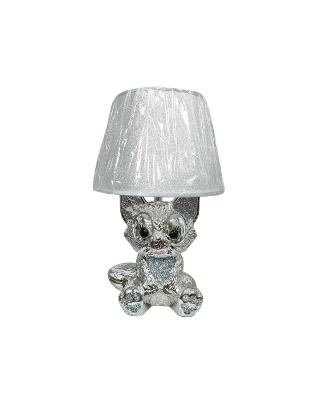 Bling Crushed Diamond Table Lamp with Silver Shade – Sparkle Decors