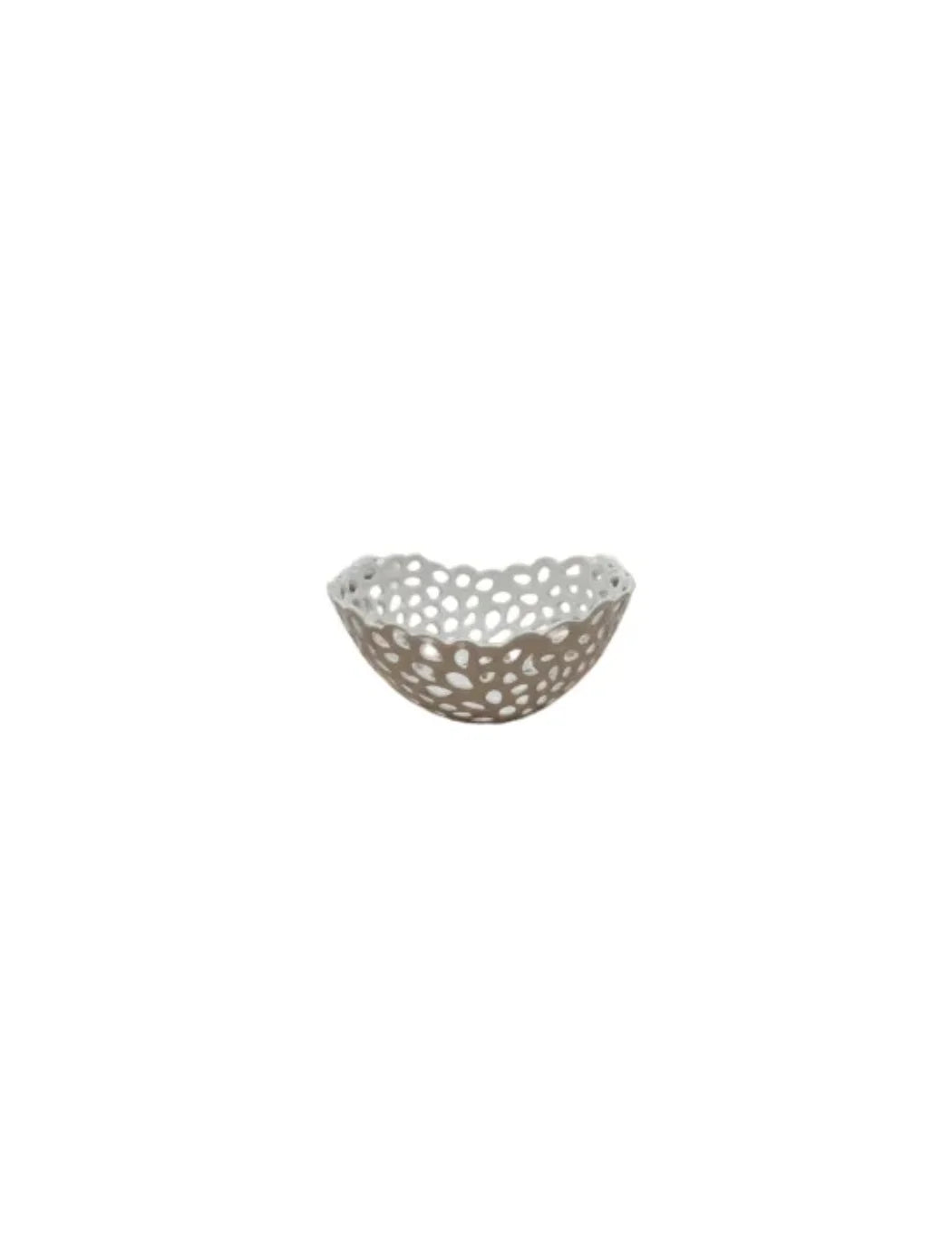Ceramic Fruit Bowl White – Kitchen & Dining Table Storage Ornament