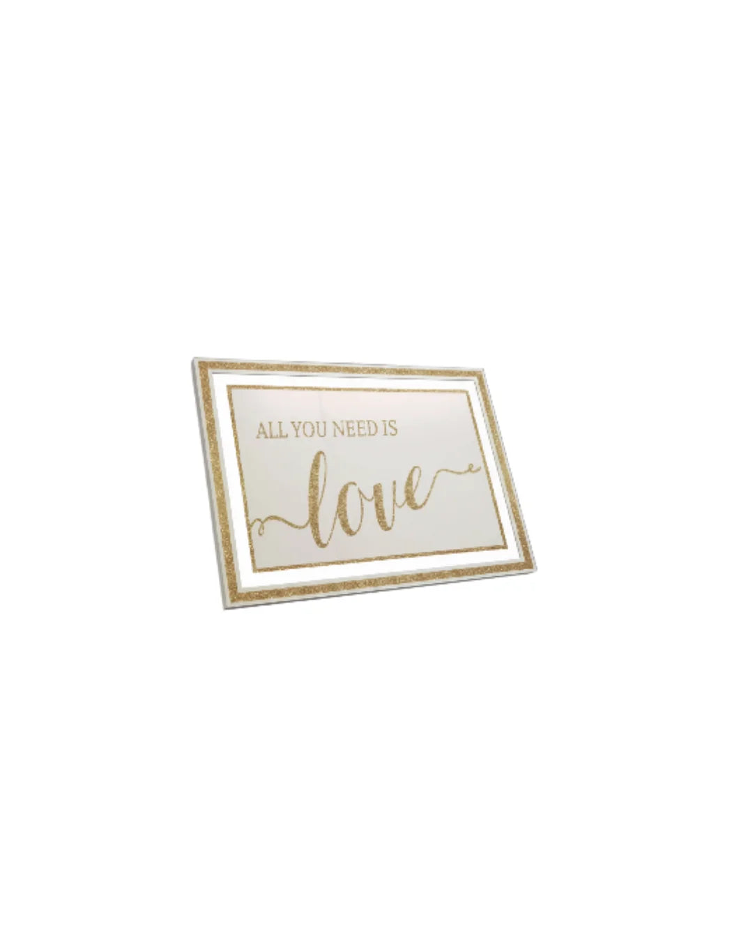 All You Need Is Love Wall Art Framed 30x40Cm – Sparkle Decors
