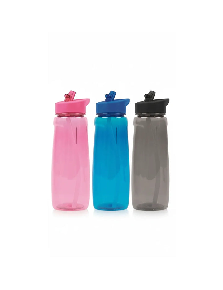 Flip Straw Sports Water Bottle 750ml – Reusable Hydration Bottles (Pack of 2)