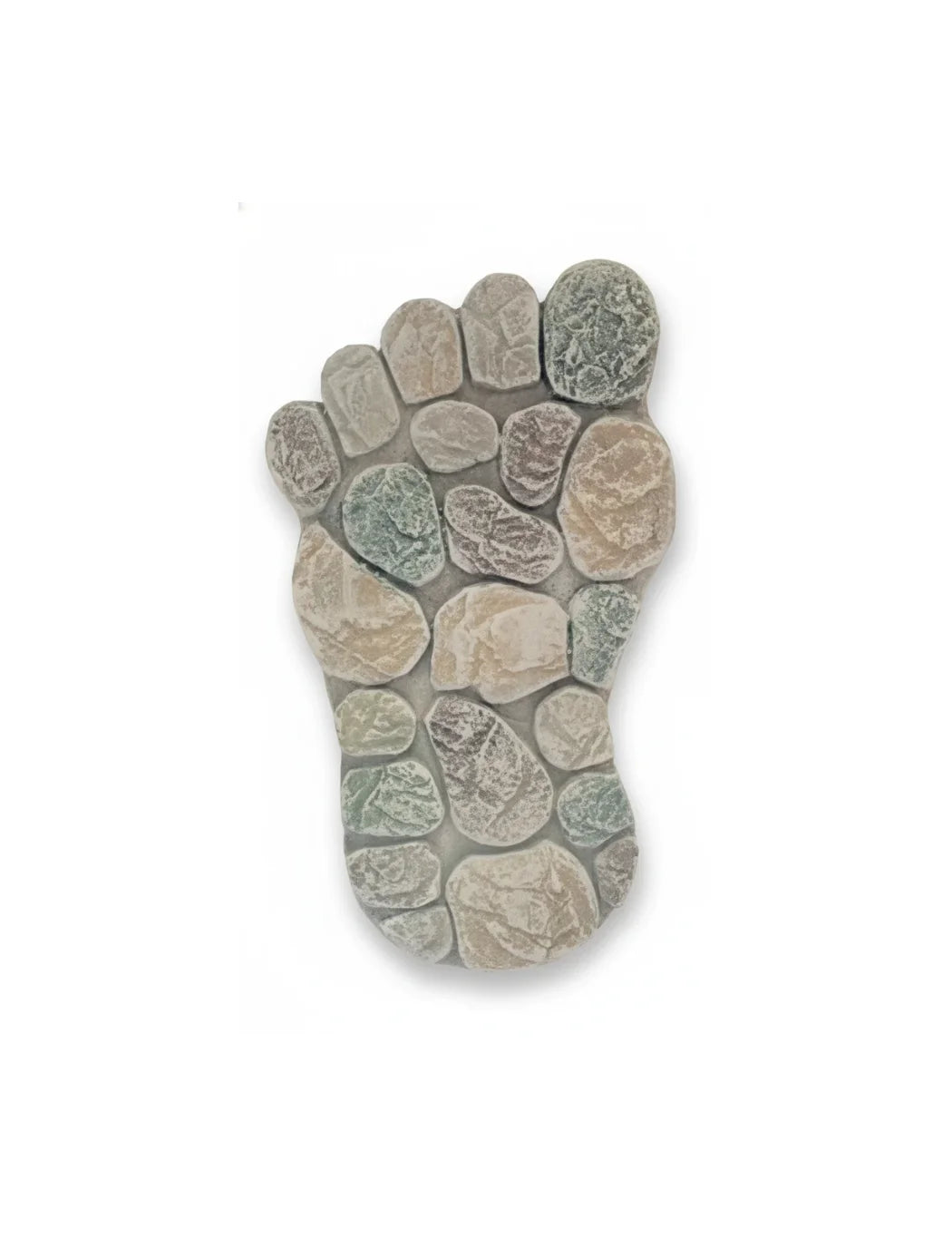 Concrete Footprint Garden Stepping Stones Set – Decorative Left & Right Feet