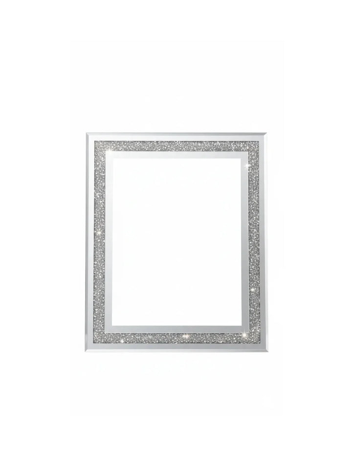 Crushed Crystal Silver Mirrored A4 Photo Frame – Sparkle Decors