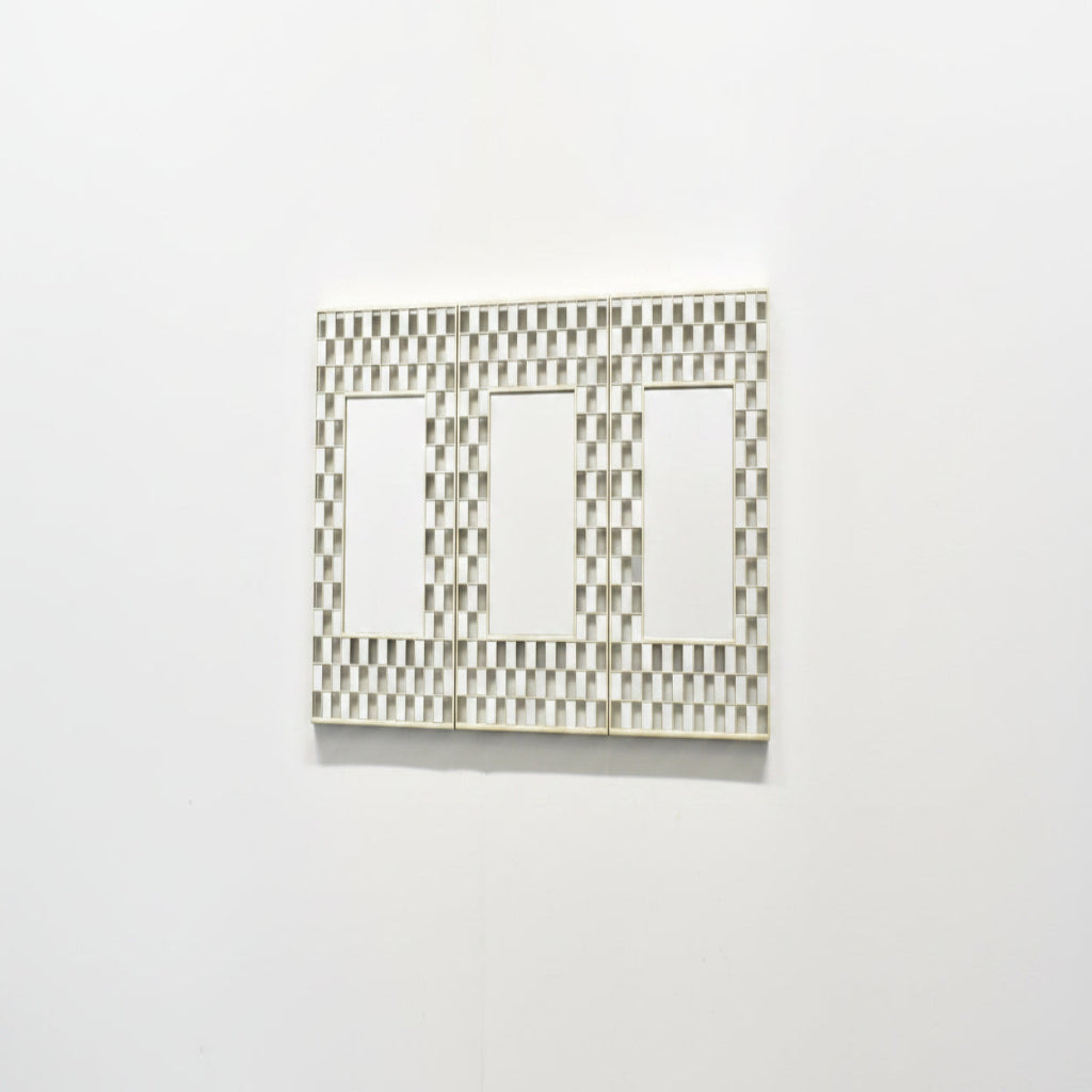 Square wall mirror set decorative box border mirrors