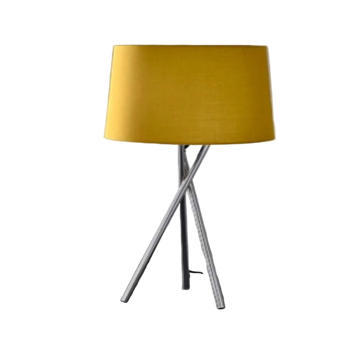 Tripod design table lamp yellow
