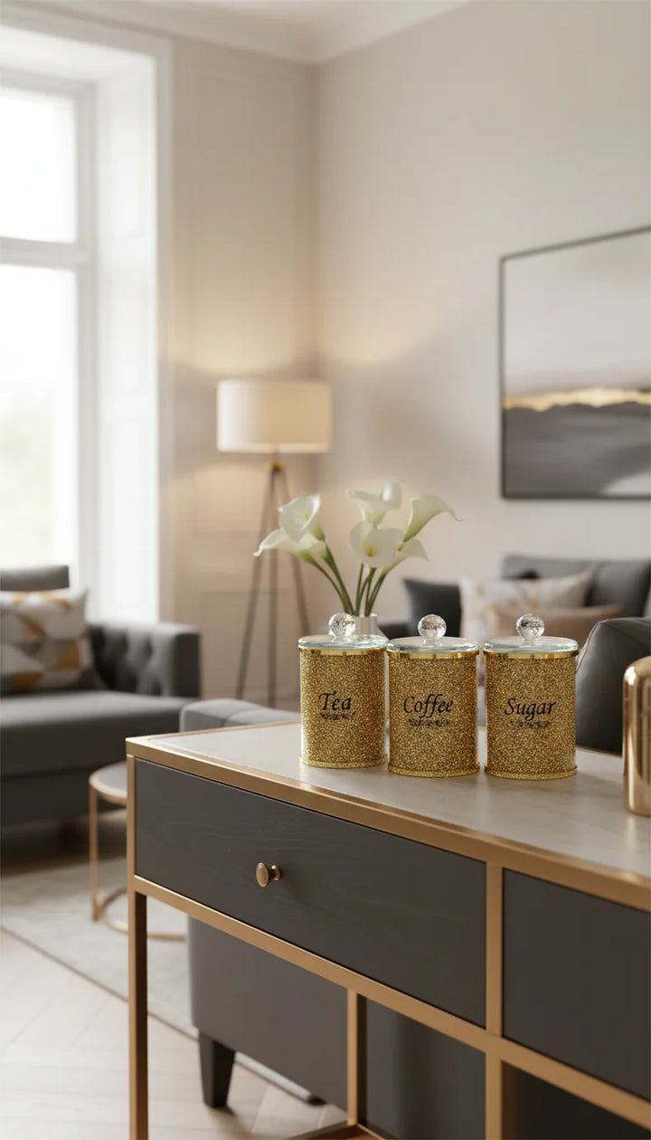 Crushed Jewel Canister Set – Sparkle Decors