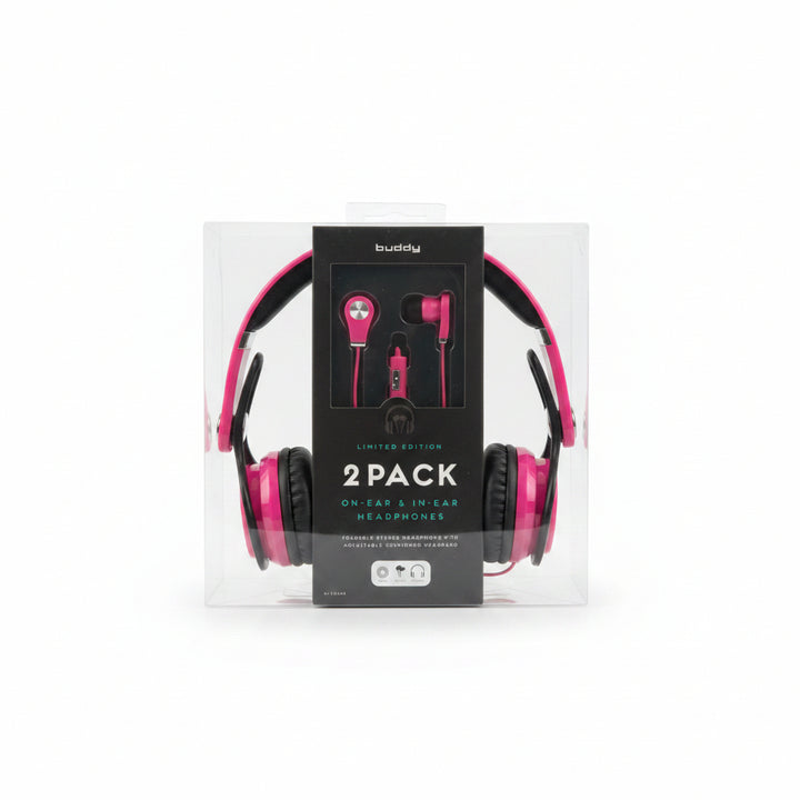 Wired Headset Pink Set of 2
