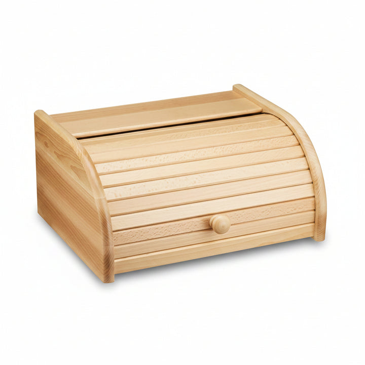 Wooden bread bin kitchen storage container