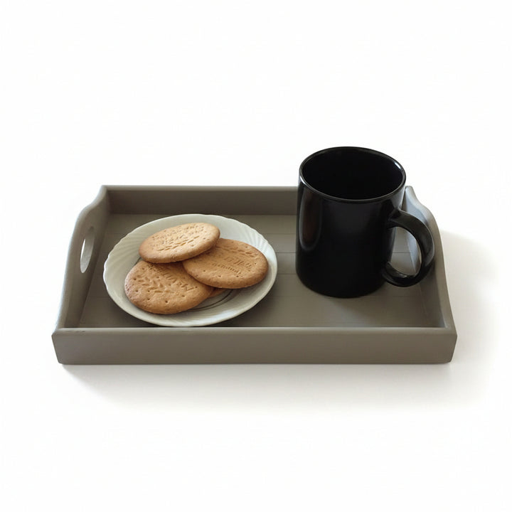 Wooden sofa arm tray drink holder remote holder tray