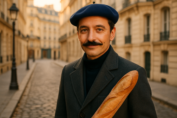 generate an image of French man 