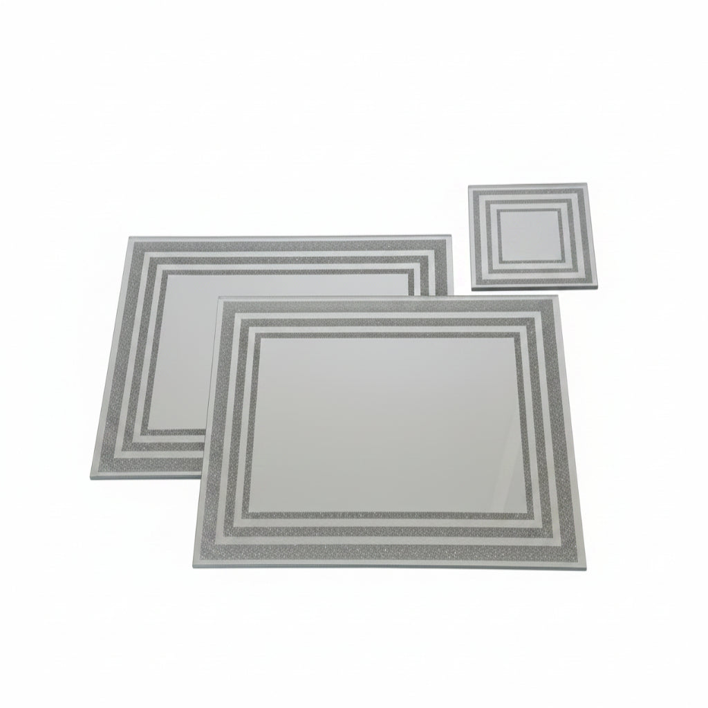 glitter dining set mirrored decor