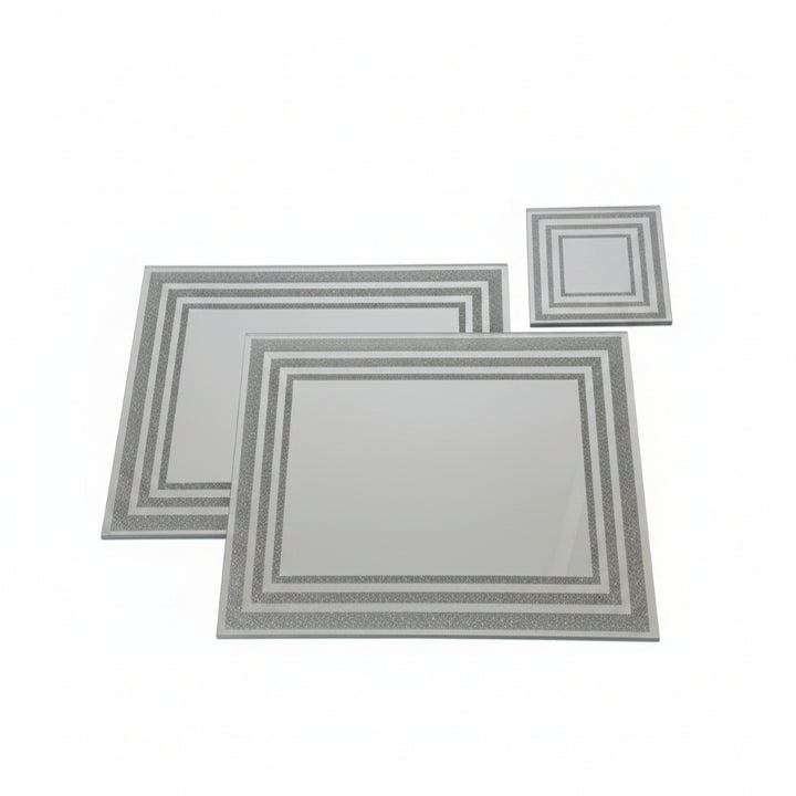 glitter dining set mirrored decor