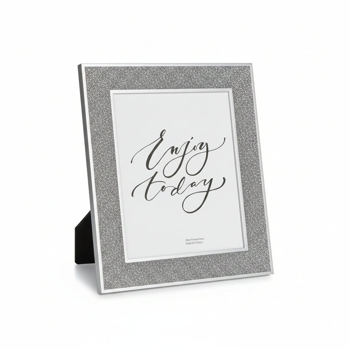 glitter noir glass photo frame sparkle decor