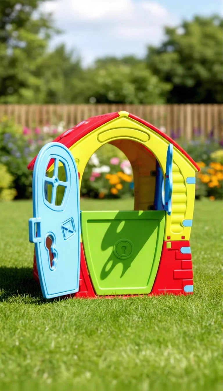 Kids Indoor & Outdoor Plastic Playhouse | Colourful Children Garden Dream House