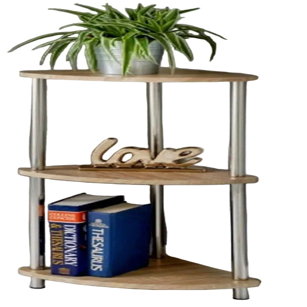 oak corner shelf unit storage furniture