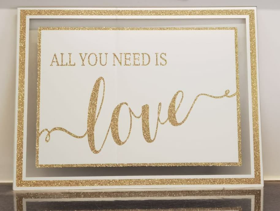 Love wall art framed decorative sign