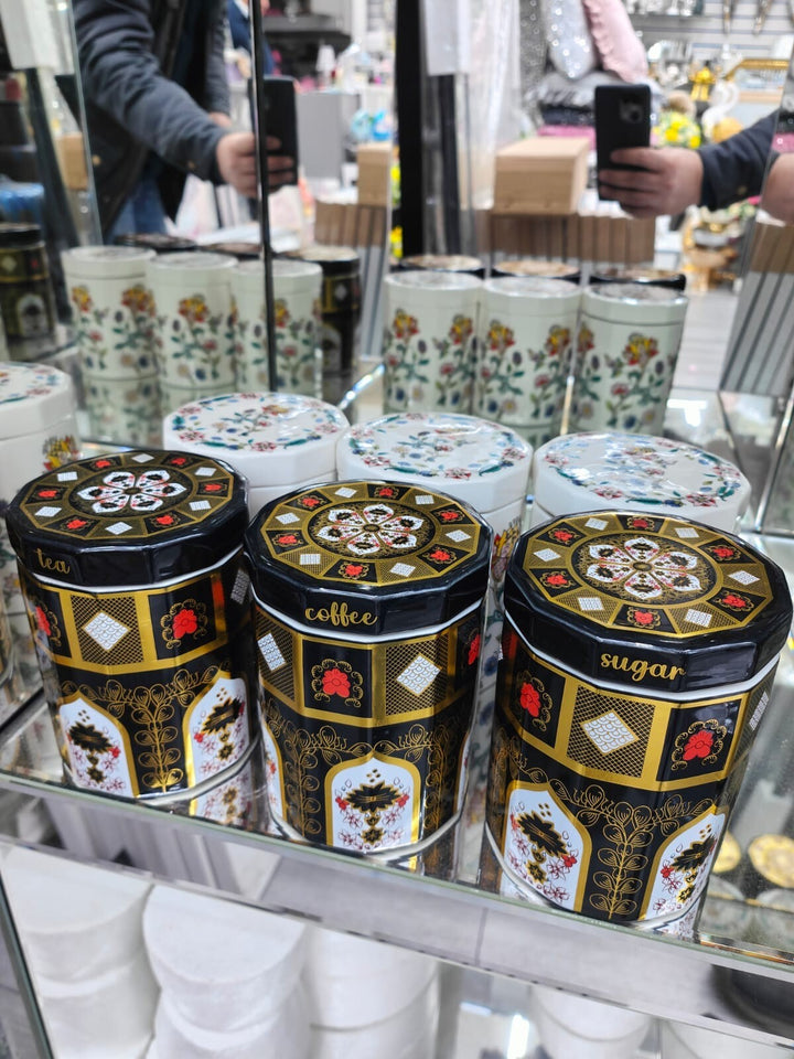  ceramic jars black