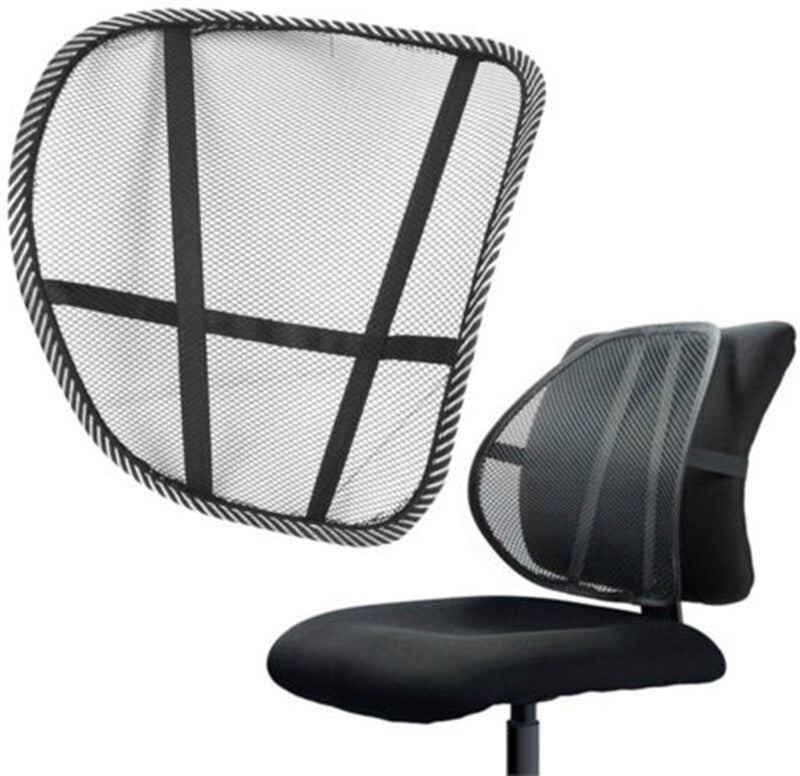 Lumbar support seat cushion mesh office chair back support