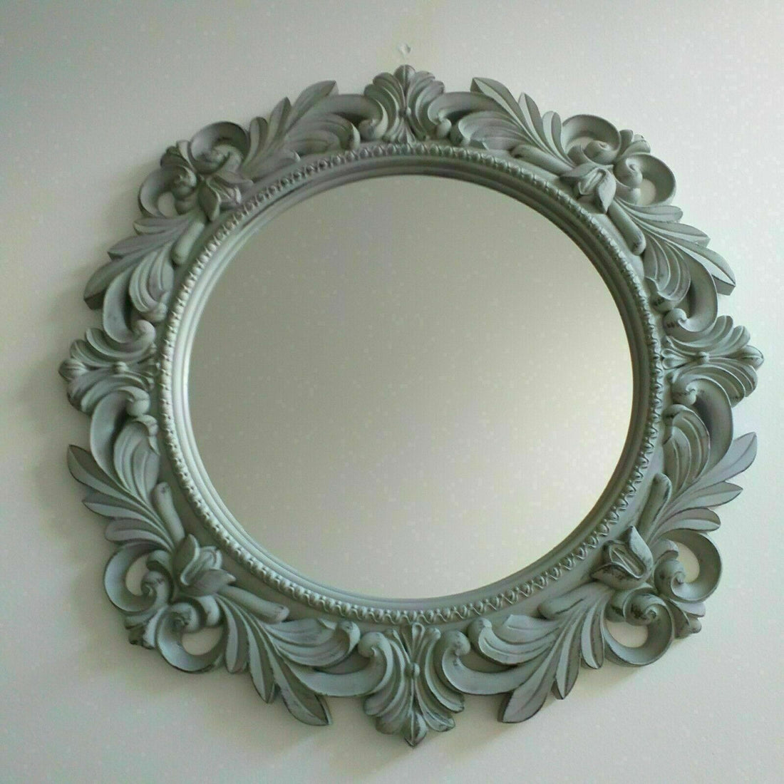 Rustic Round Wall Mirror 51cm
