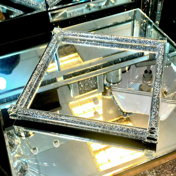 Large Crystal Crushed Filled Tray