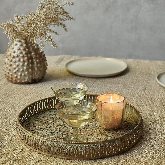 Moroccan metal tray 30cm
