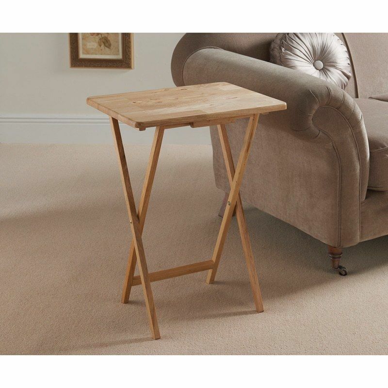Rubberwood Folding Table 48x37x66