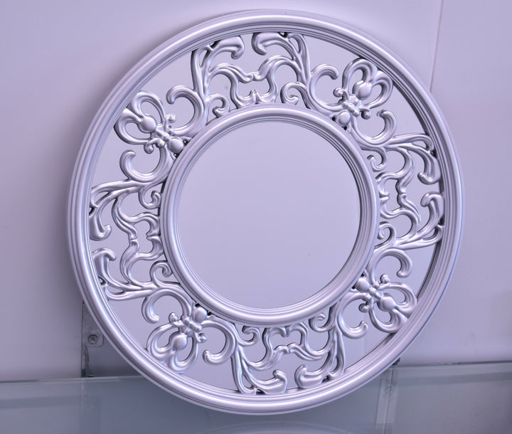 Horn flowery wall mirror 65cm