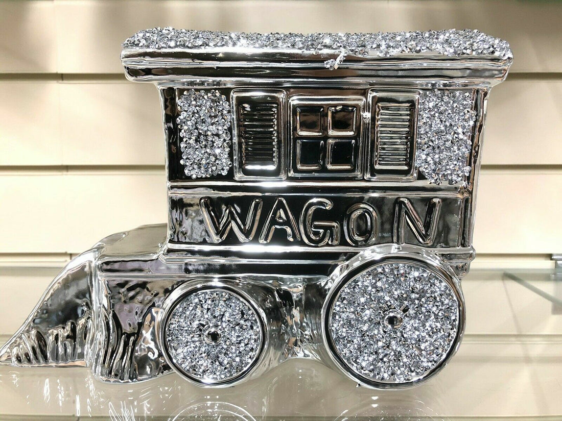 Crystal caravan ornament sparkly shelf decor