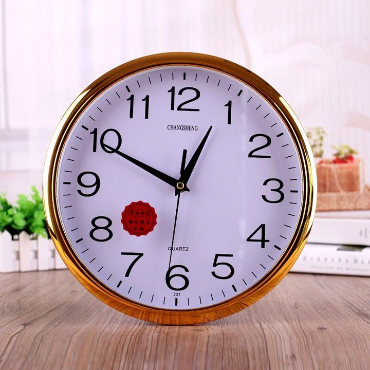 gold white wall clock decor