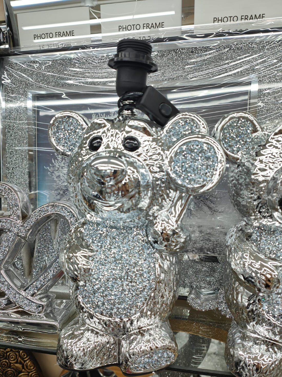 Pooh table lamp crushed jewel