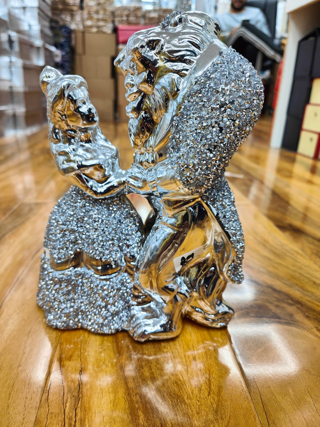 Beauty beast crystal ornament decorative