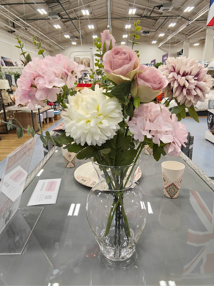 Large artificial rose arrangement decorative flowers