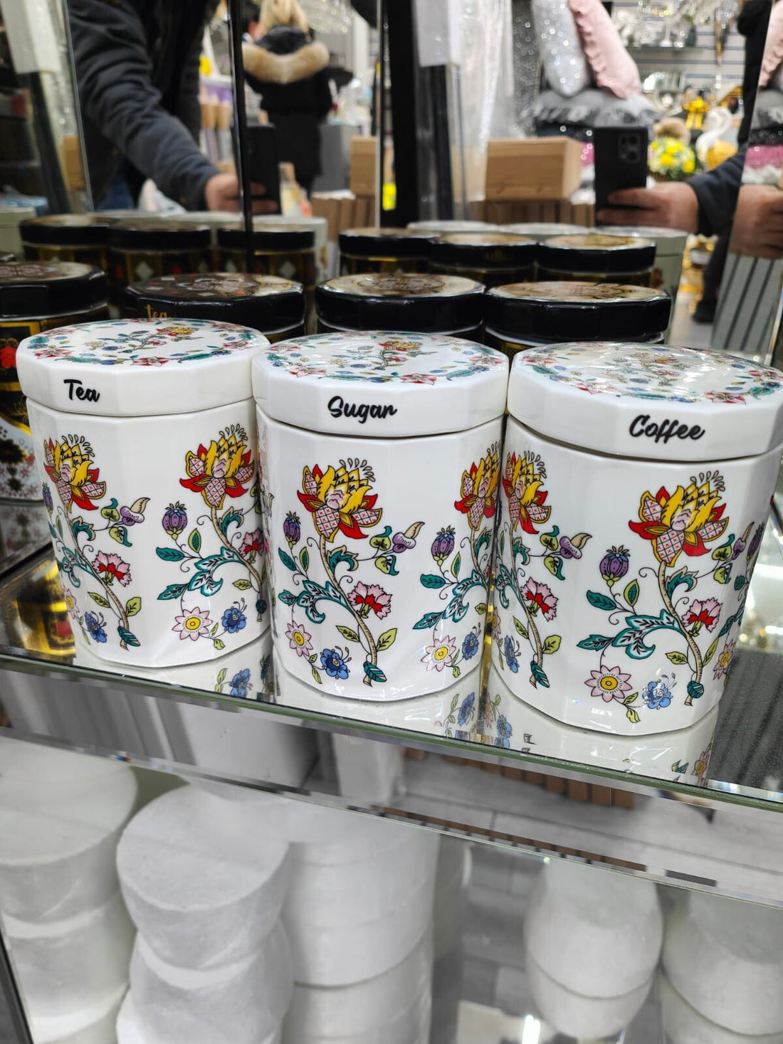  ceramic jars white