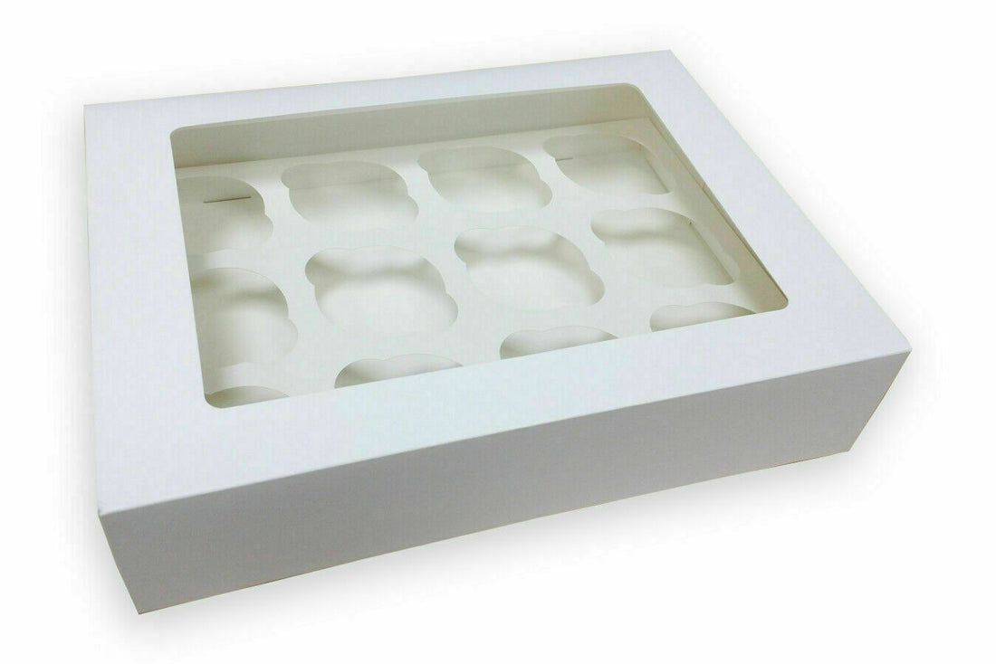 10 x cupcake box for 6 hole clear window