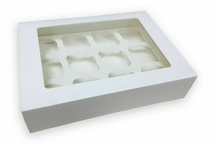 10 x cupcake box for 6 hole clear window