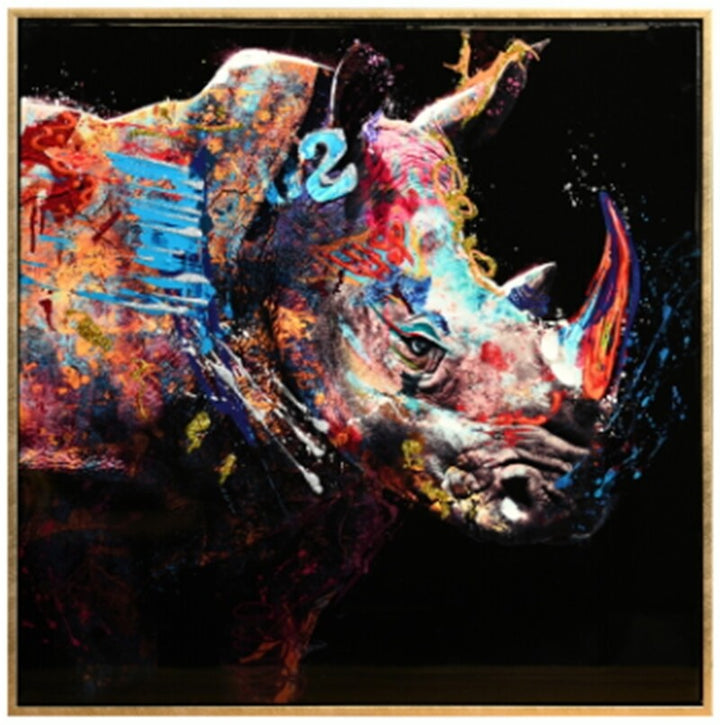 graffiti wildlife canvas wall art colourful modern decor