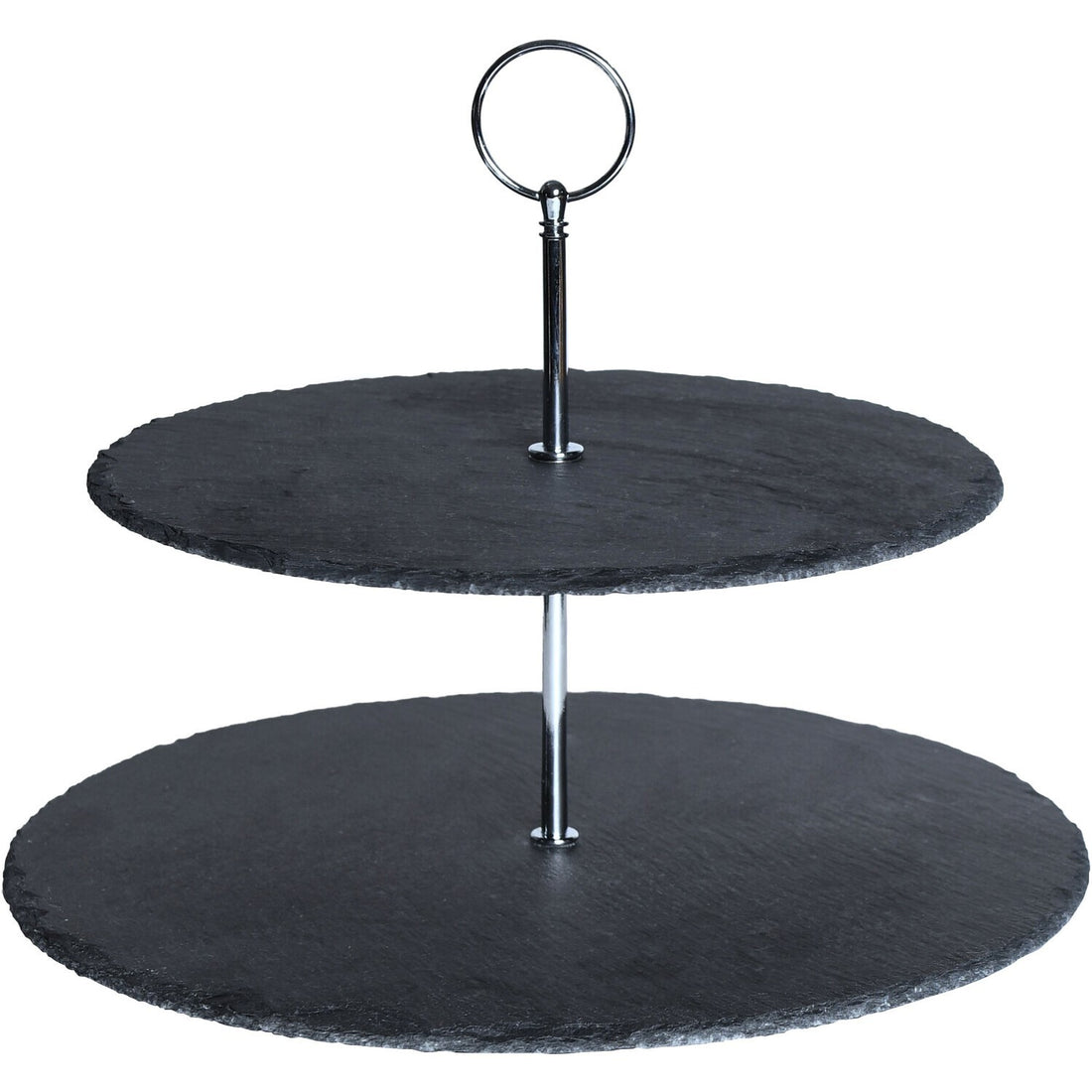 Two-tier slate cake stand 24cm height