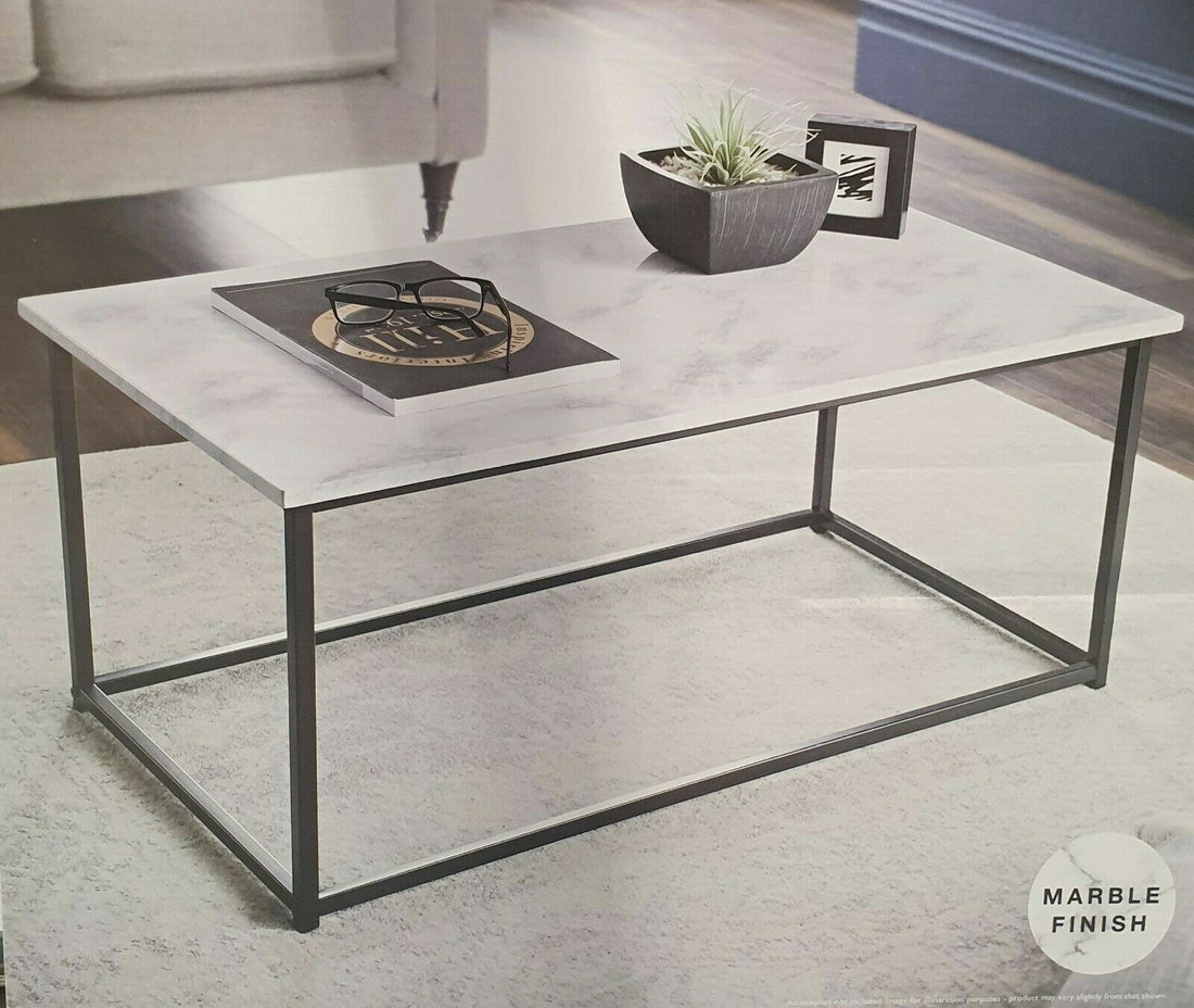Zurich Modern Marble Effect Coffee Table