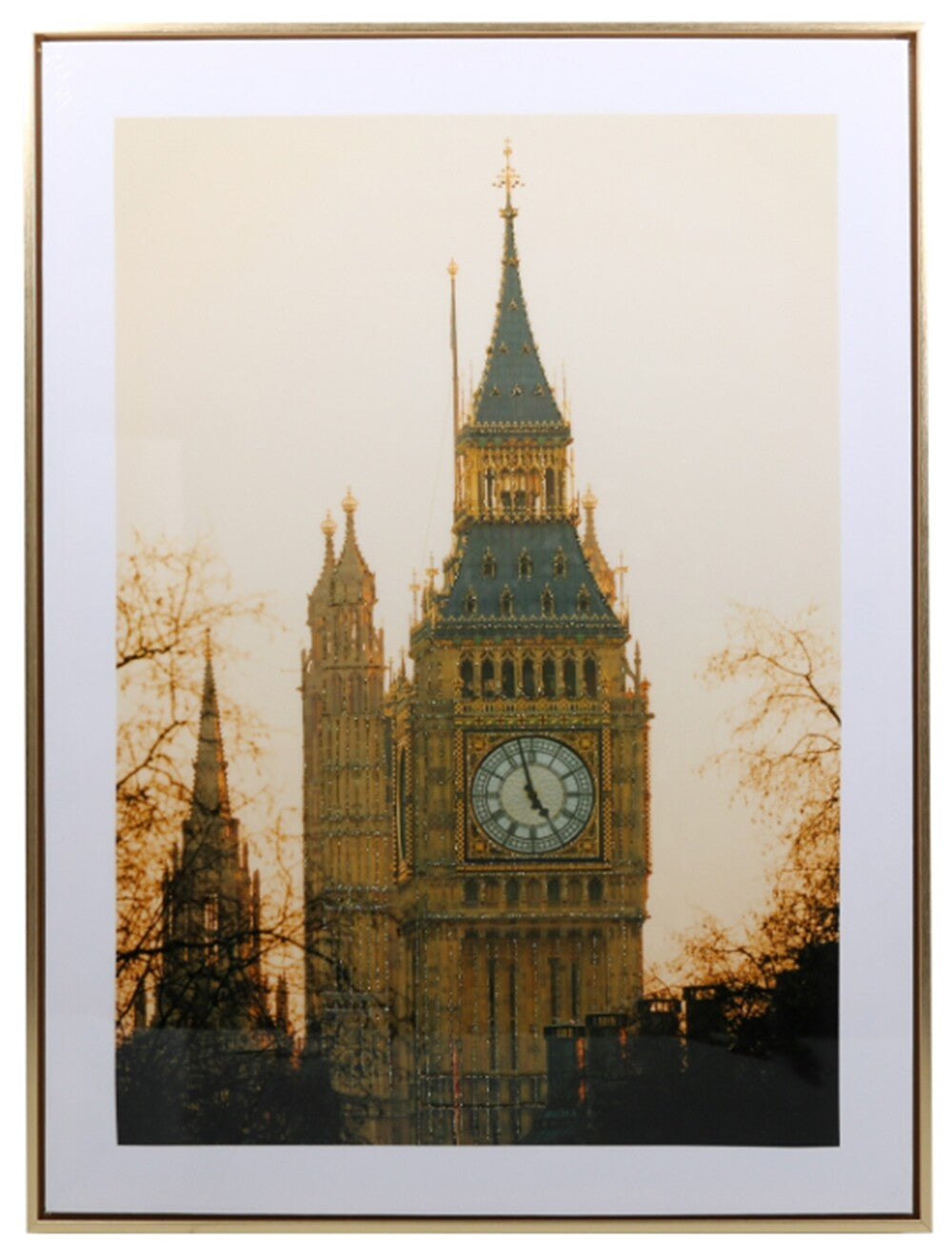 Big Ben framed wall art glossy decor