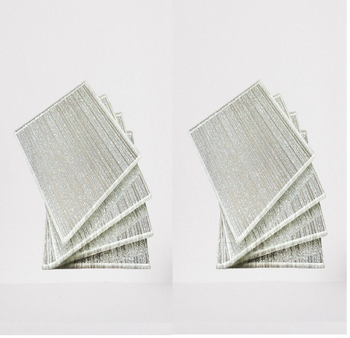 Glitter glass coasters set of 8