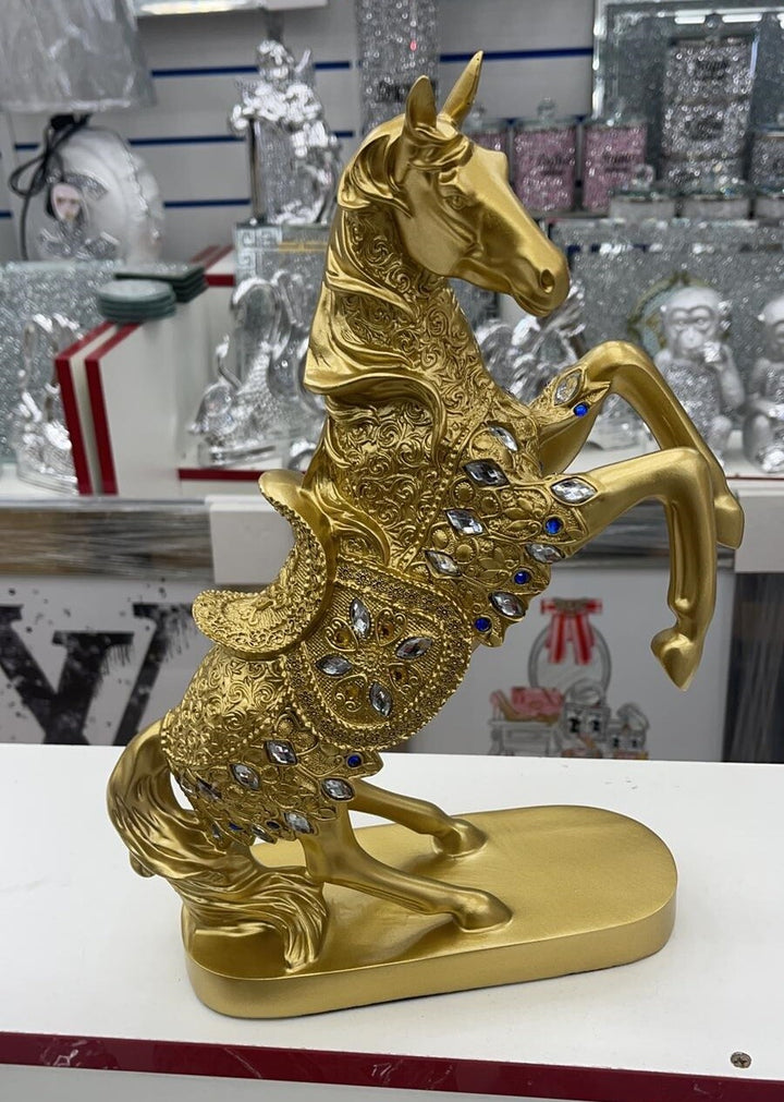 Gold horse ornament decorative tabletop home decor
