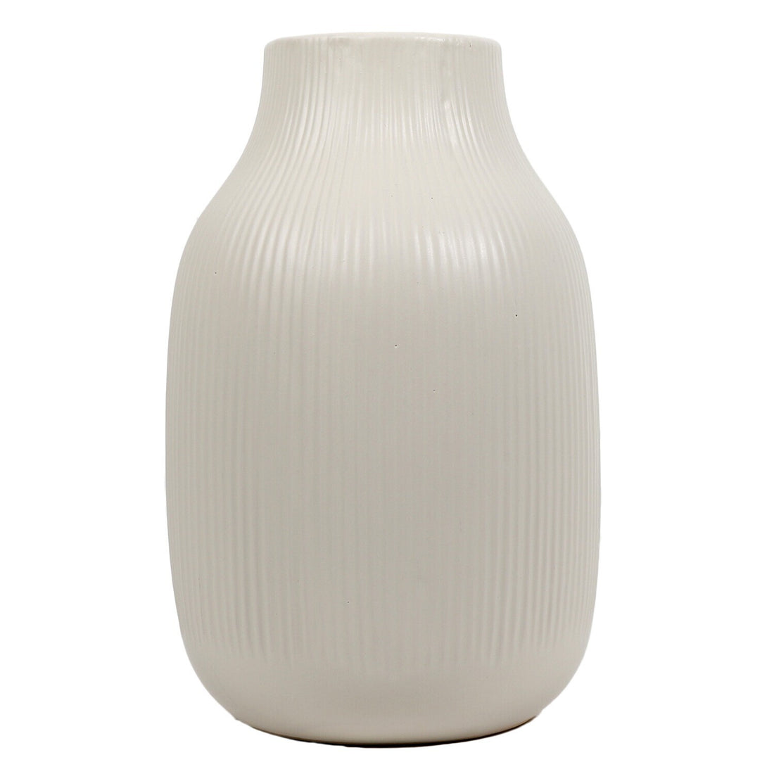 Pastel white ceramic vase