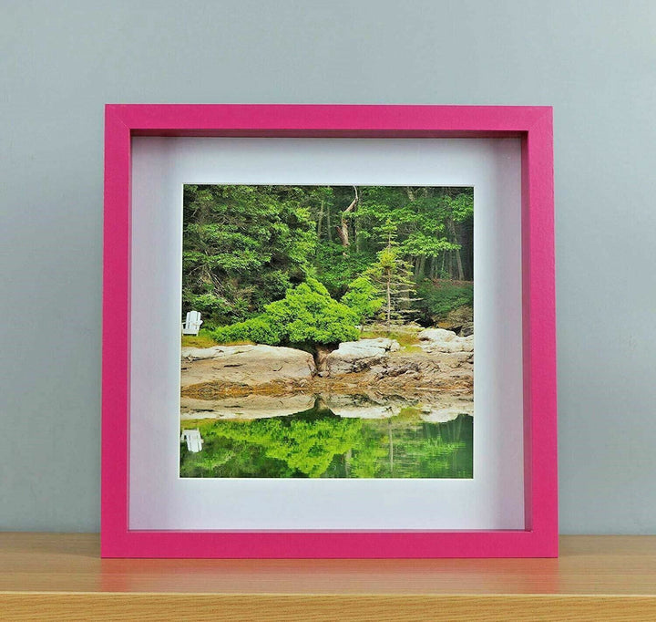 Pink deep box photo frame instagram display frame