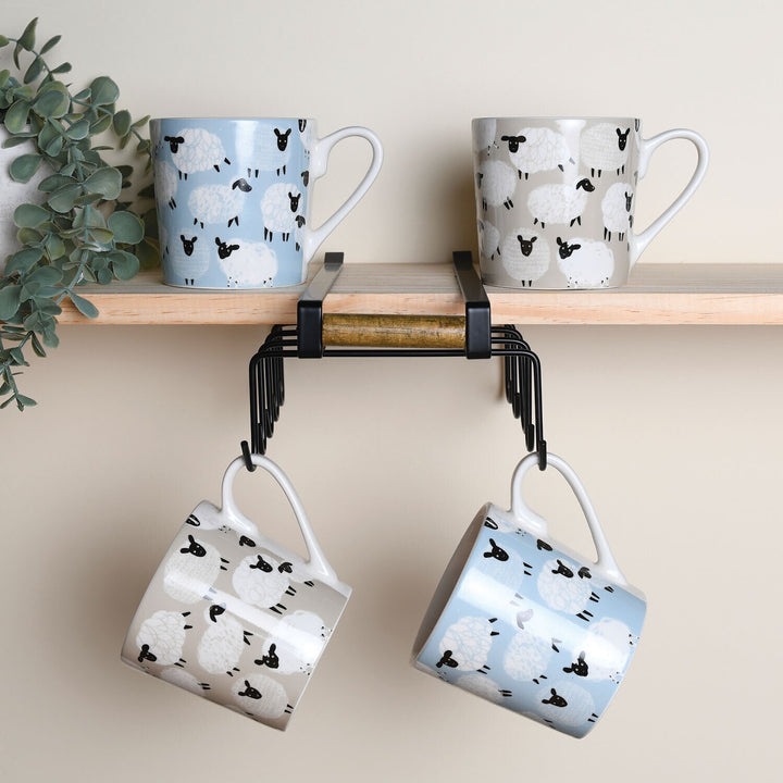 Highland flock mug set dishwasher safe cups
