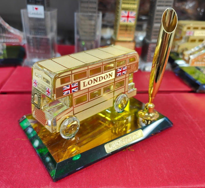 London bus gold ornament