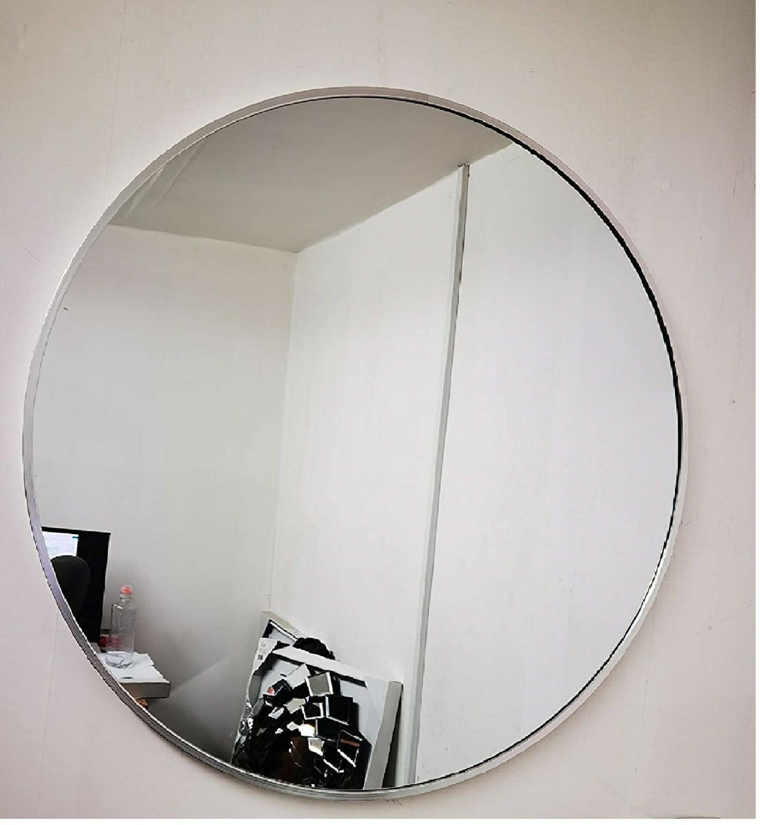 60cm round wall mirror metal frame