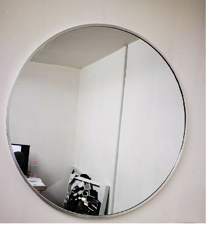 60cm round wall mirror metal frame