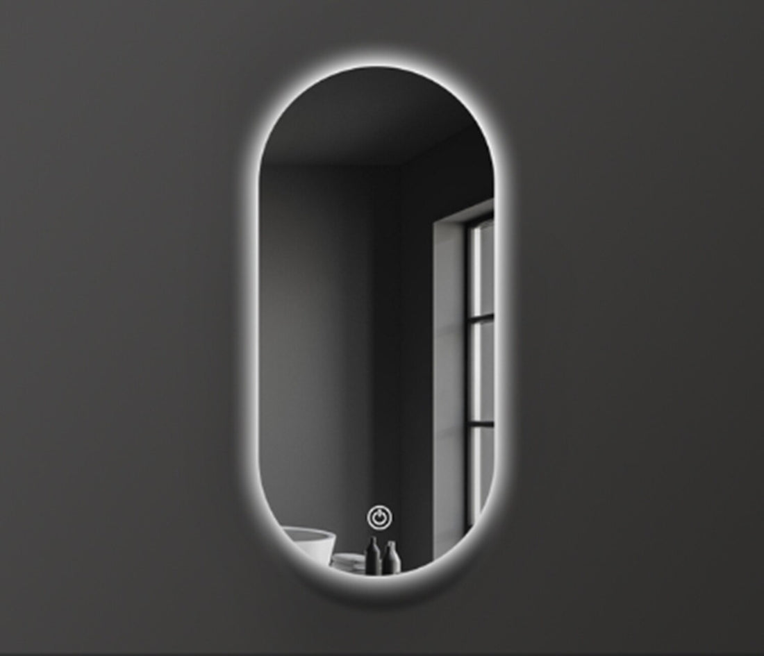 Oval LED Vanity Mirror touch control anti fog bathroom mirror