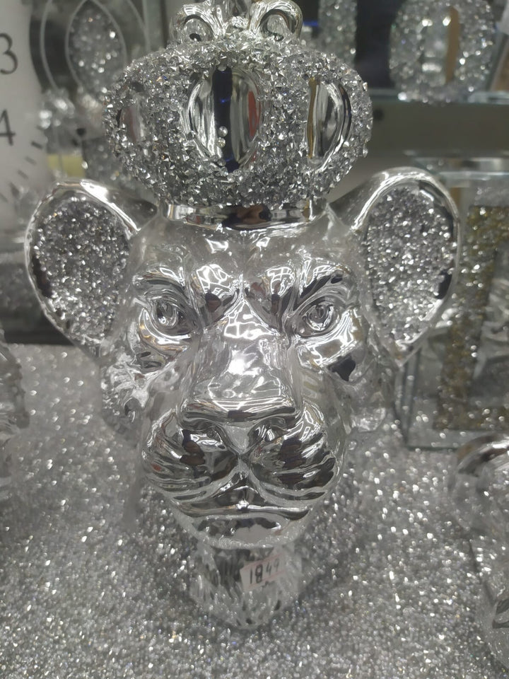 Lion Queen Crystal Ornament crushed diamond lion statue