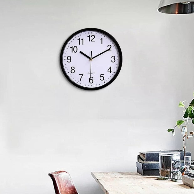 black white wall clock modern decor